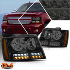 LED DRL + Turn Signal Headlight for Tahoe/Suburban (2007–2014)