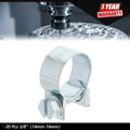 Set of 20 Fuel Injection Hose Clamps for Auto (Various Models)