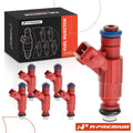 6x Red Fuel Injectors for Ford Explorer (2002–2003) Mercury Mountaineer (2001–2003)