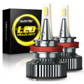LED Headlight Kit for H11 H8 Vehicles (6500K Bright White)