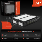 2X Engine Air Filter for Chevrolet Aveo (2004-2018) & Aveo5 (2006-2011)