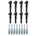 Set of 8 Ignition Coils & NGK V-Power Spark Plugs for DeVille C2500 E-150 V8