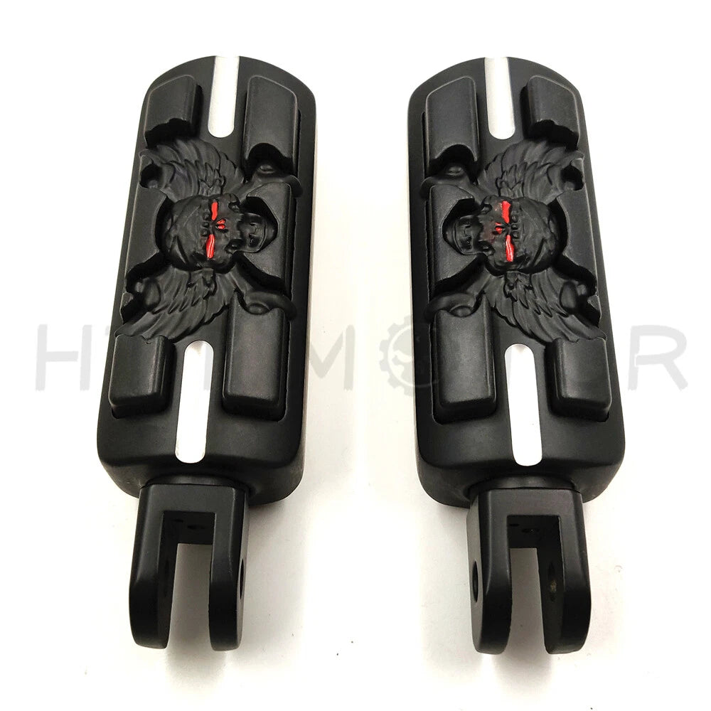 Skull Pirate Footpegs for Harley FXBB FXBR FXBRS FXLR (2018–2023)