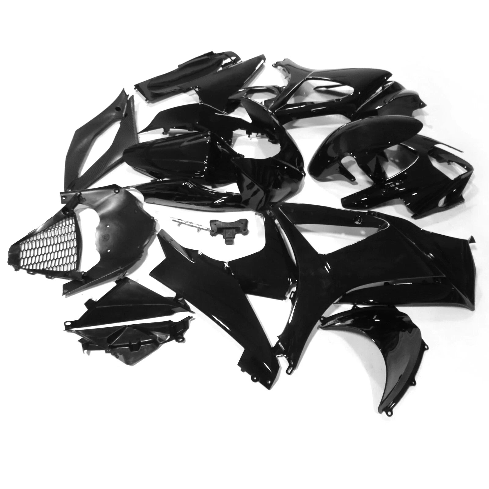 Fairing Kit for Suzuki GSXR1000 (2007–2008) - Glossy Black ABS Injection