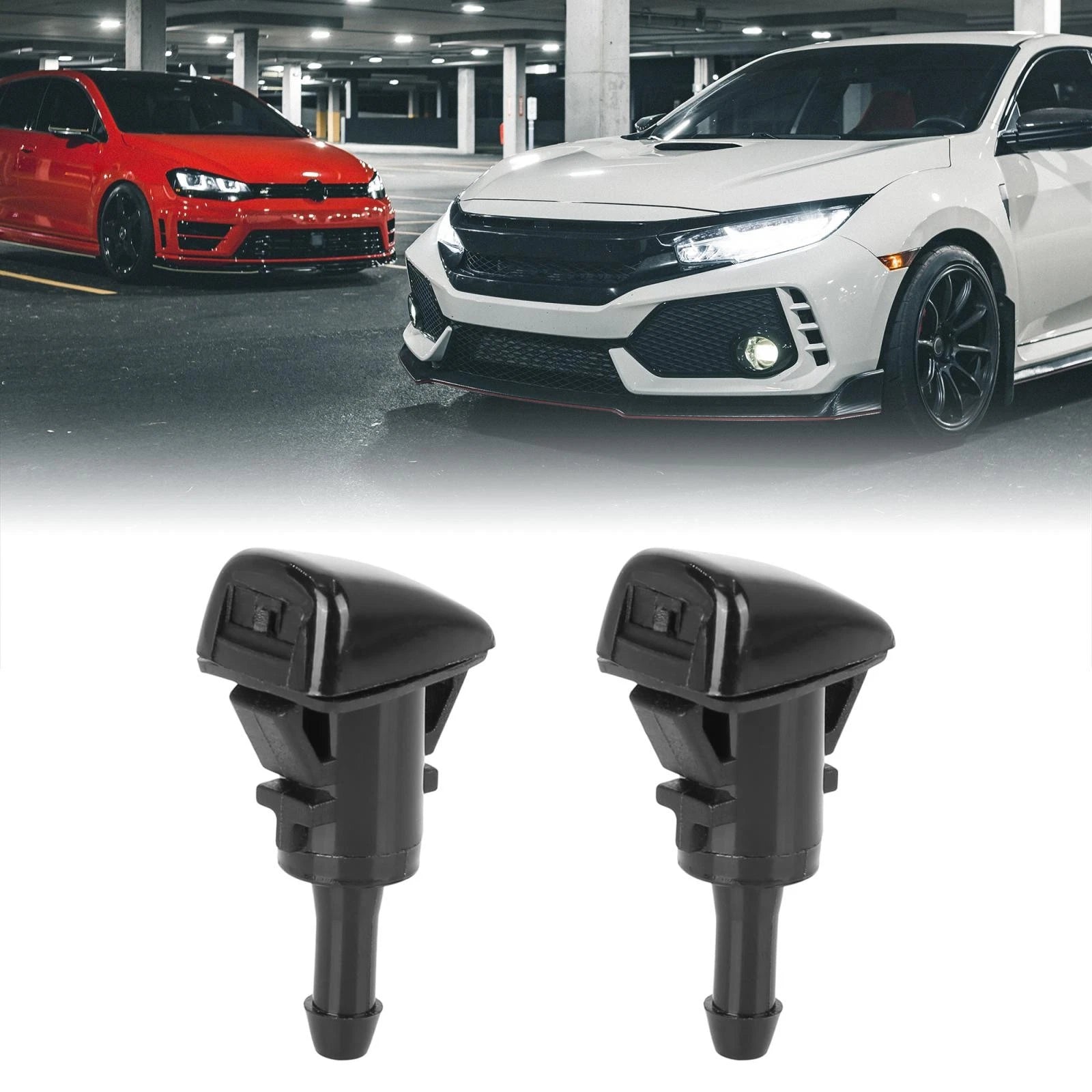 2X Windshield Washer Nozzle Sprayer 7133-232314B for GMC Chevrolet 