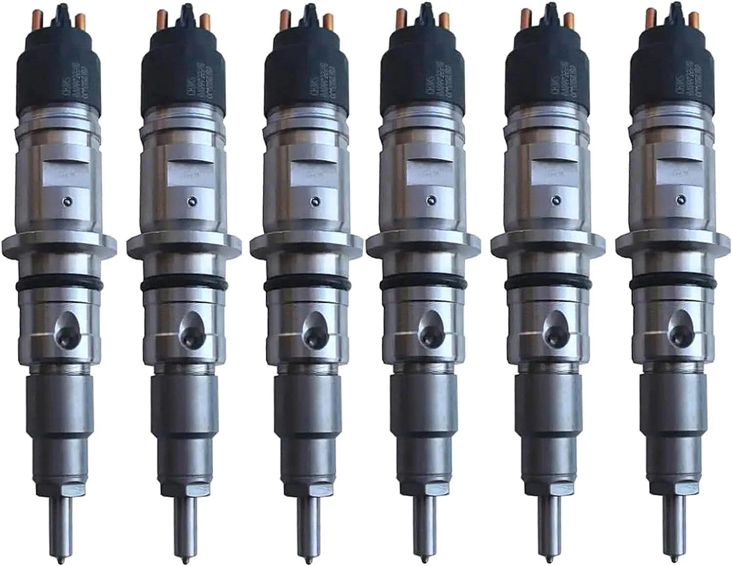 Set of 4 Common Rail Fuel Injectors 0445120383 for Cummins QSB7 (200D)