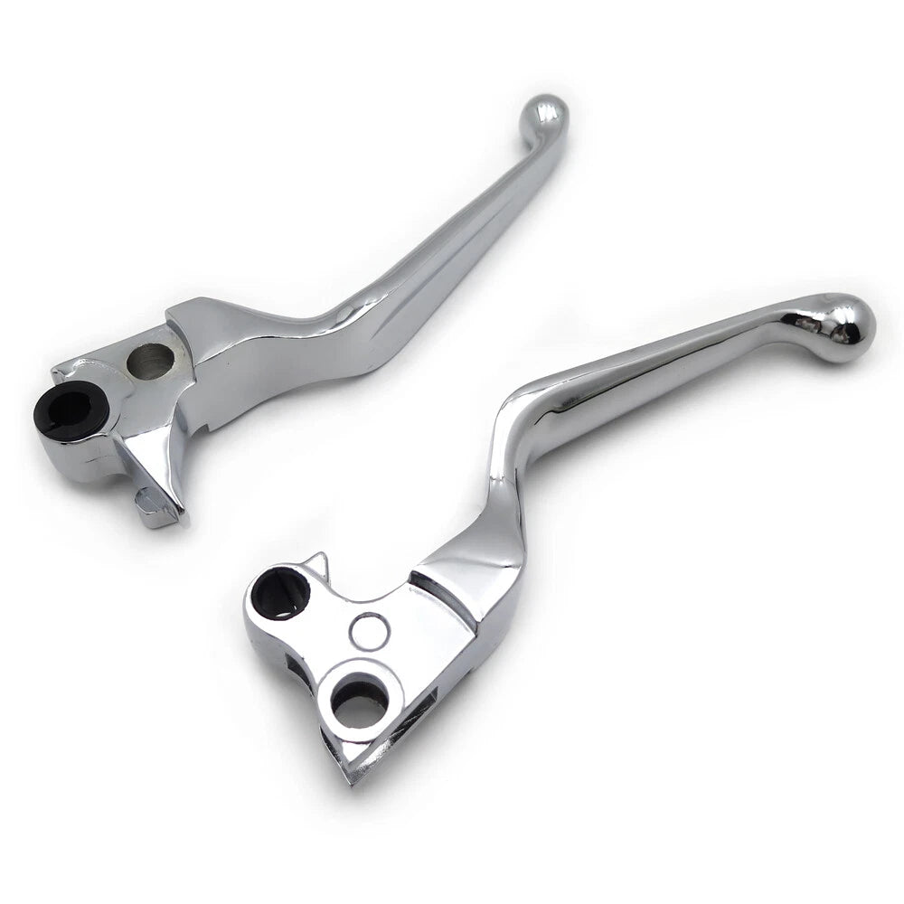 Chromed Brake Clutch Hand Levers for Harley XL Dyna Touring Softail (1996–2003)