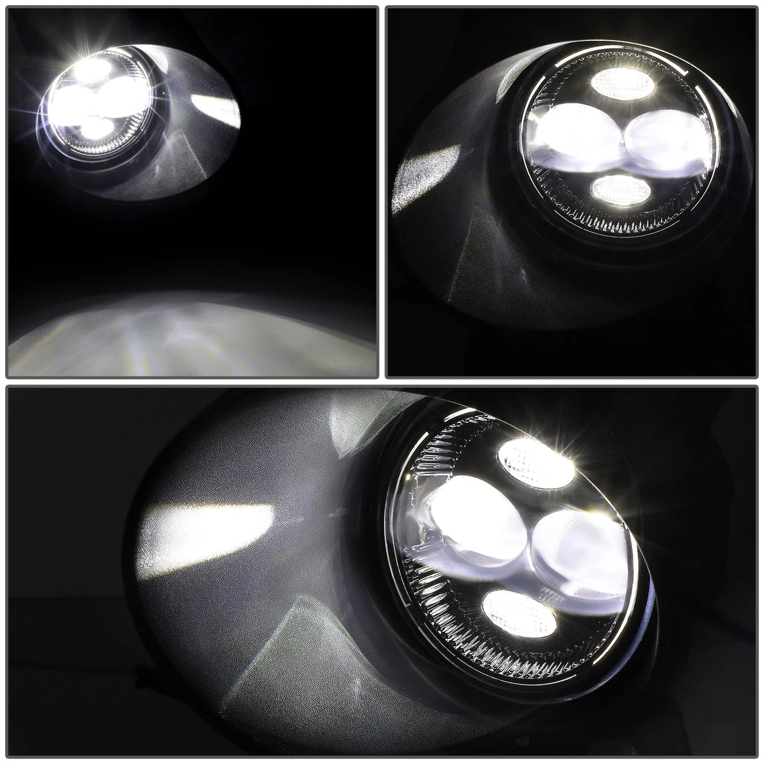 LED Projector Fog Lights with Bezel & Switch for Ford F150, Lincoln Mark LT (2005–2008)