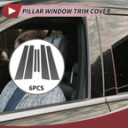 6 Pcs Door Pillar Window Trim for Mercedes S-Class  Carbon Fiber