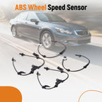 4X ABS Wheel Speed Sensors for Honda Accord (2008–2012) Acura TSX (2009–2014)