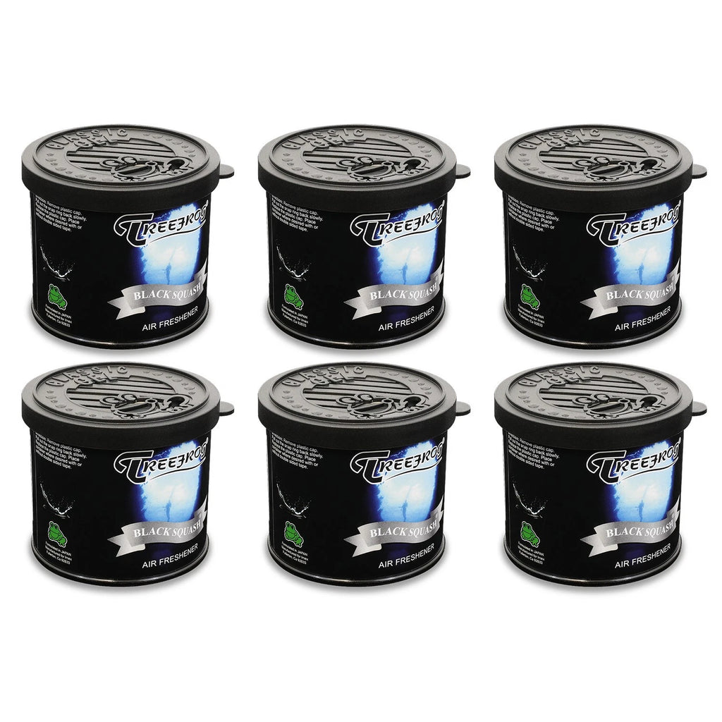 Set of 6 Black Squash Air Fresheners for Universal Use (80g/2.8oz)