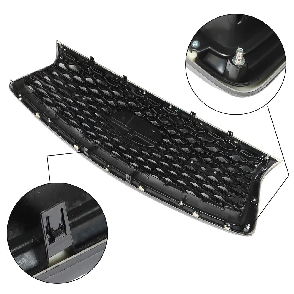 Front Grille Bumper Upper for Infiniti Q50 (2018–2021) Black Mesh