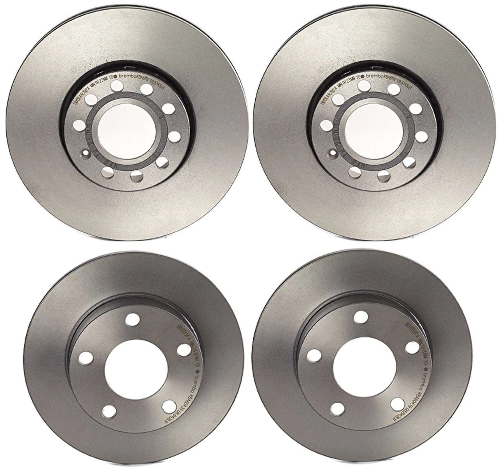 Brembo Brake Disc Rotors Set for Audi A4 Quattro (288mm, 245mm)