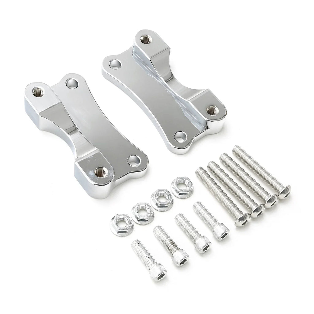 Chrome Front Fender Spacer Mount for Harley Touring Electra Glide (2014-2023)