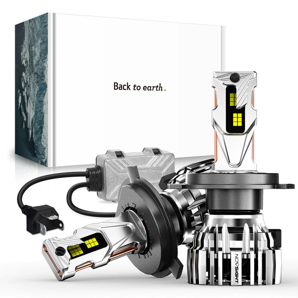 2X H4 HB2 9003 LED Headlight Bulbs for High Low Beam (32000LM, 6500K)