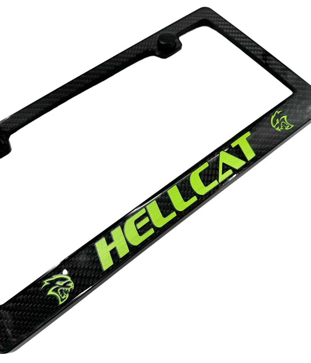 ABS Carbon Fiber License Plate Frame for Dodge Charger Challenger (2015–2023)
