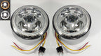 7 Inch LED Projection Headlights Pair with Halo Ring for Jeep Wrangler (1997–2006)
