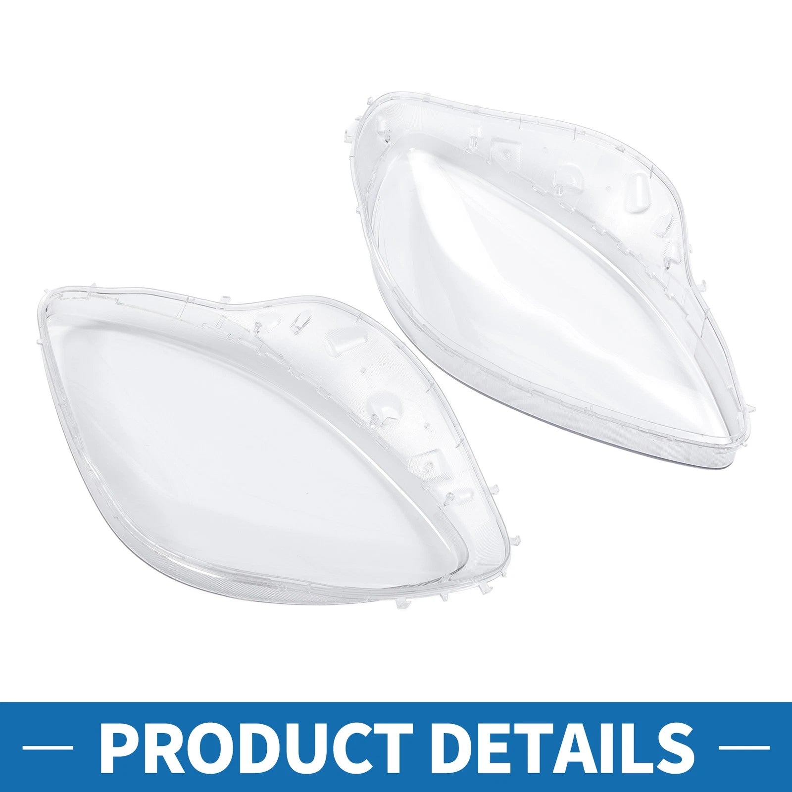 1 Pair Headlight Lens Cover for Chevrolet Corvette C6 (2005–2013)