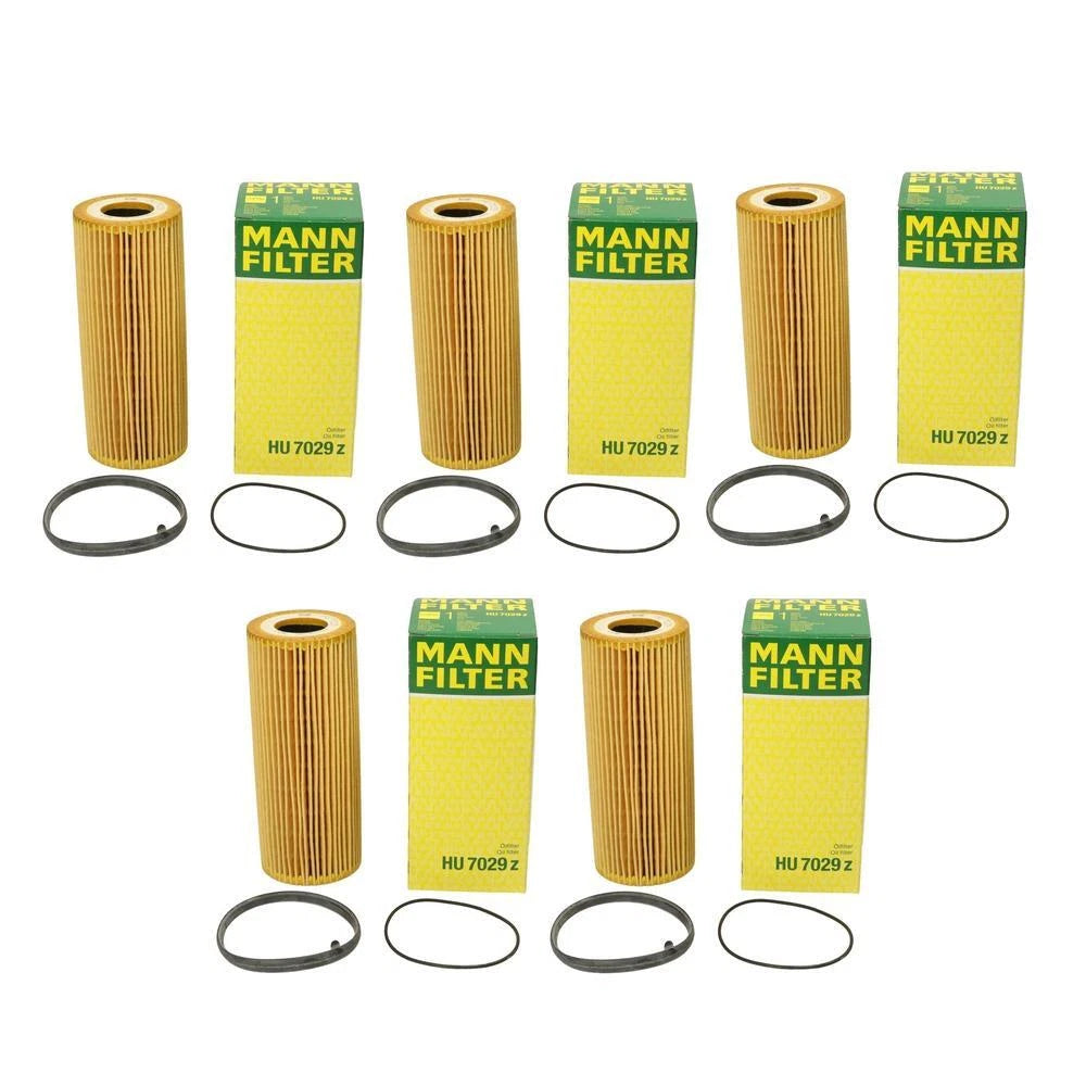 Set of 5 Engine Oil Filters for VW Touareg, Porsche Cayenne, Audi A4, A7, SQ5 (2004–2021)
