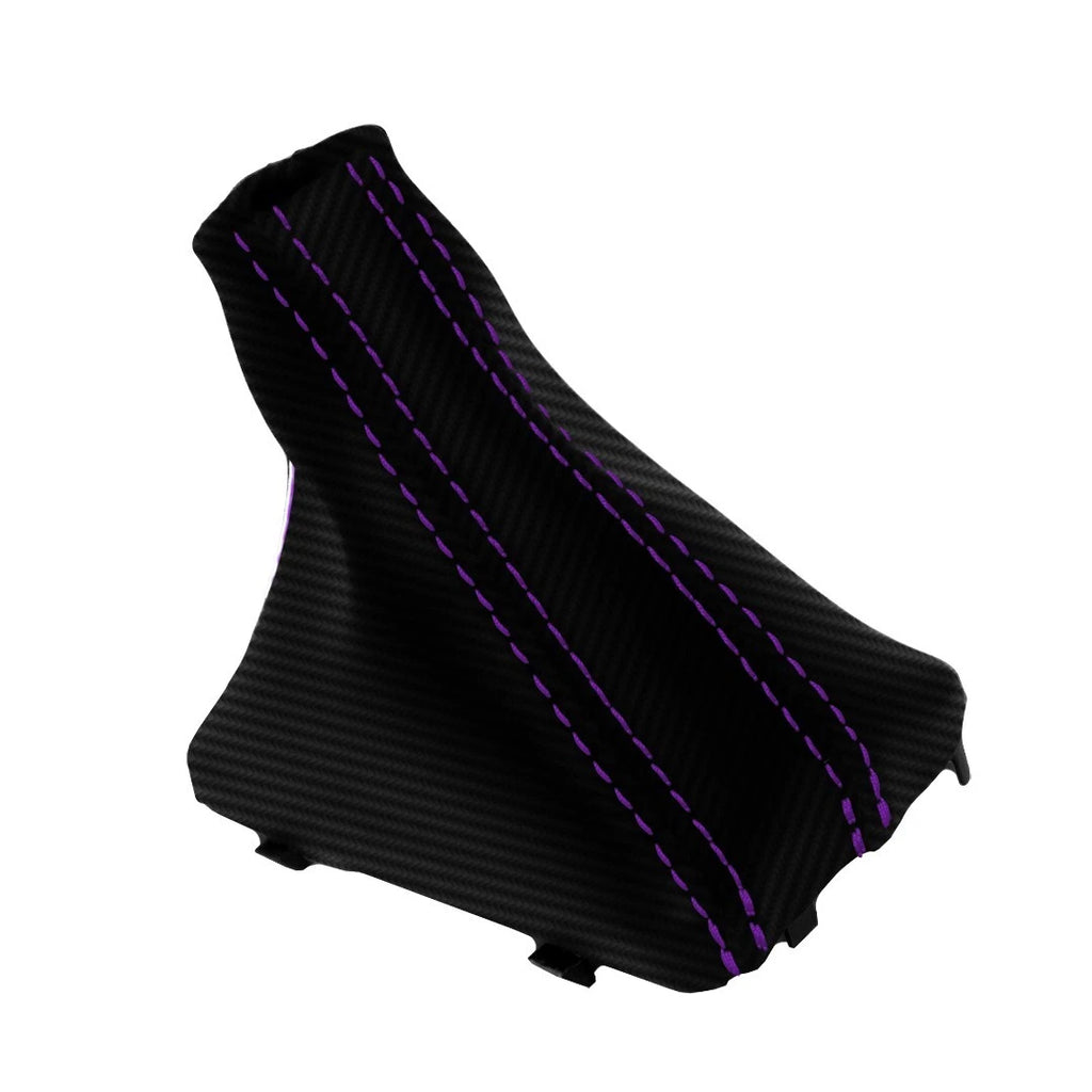 Automatic Shift Boot for Audi Q7 (2007–2015) Carbon Fiber Purple Stitch
