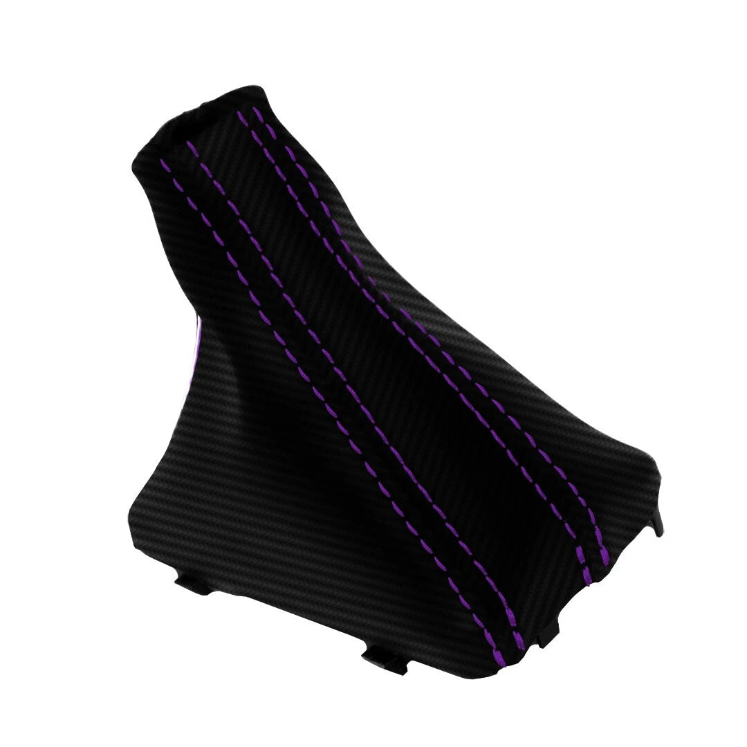 Automatic Shift Boot for Audi Q7 (2007–2015) Carbon Fiber Purple Stitch