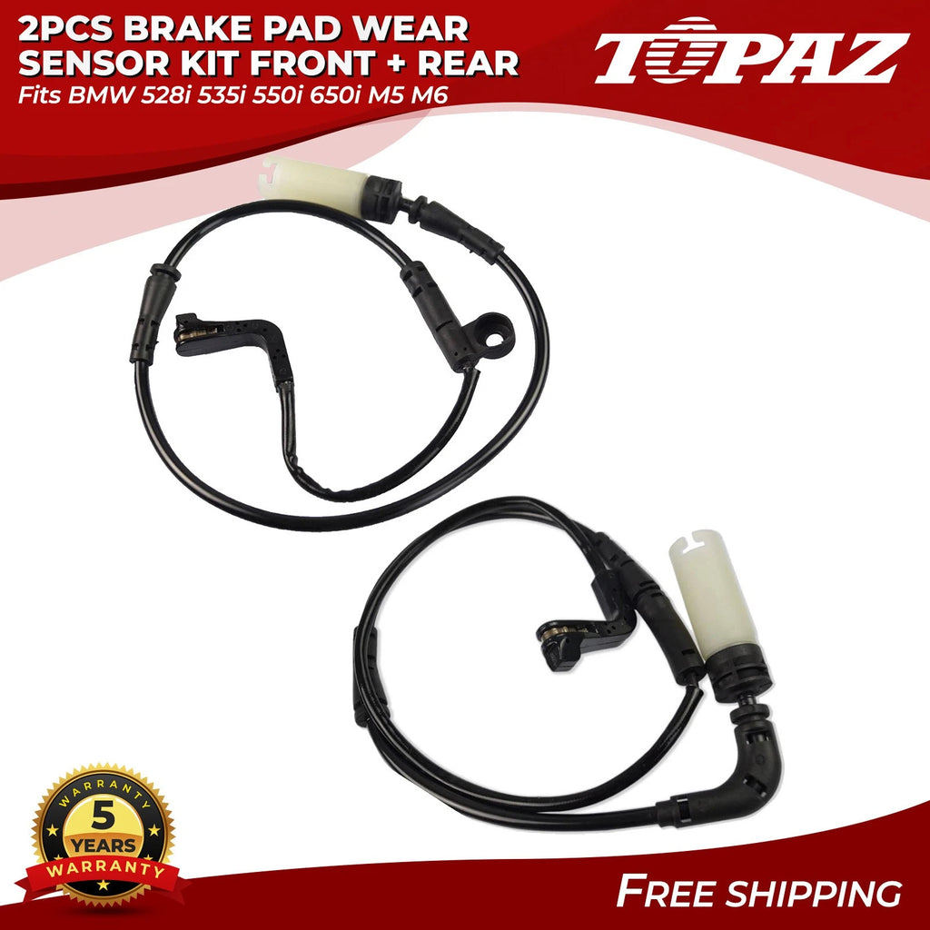 2X Brake Pad Wear Sensor Kit for BMW 528i 535i 550i 650i M5 M6 (2011–2017)