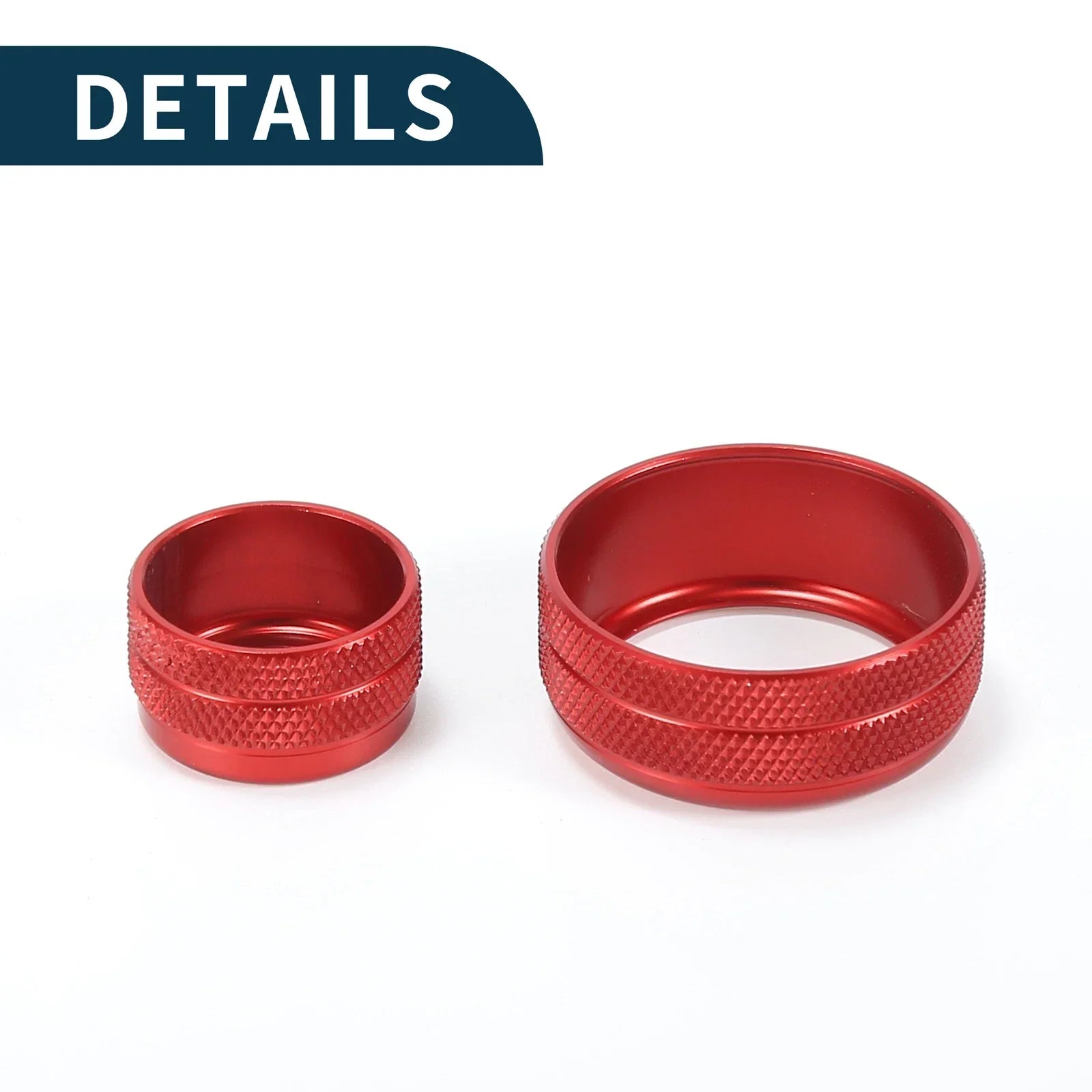 Switch Knob Cover for BMW 1 2 3 3 Series 4 Series Red 3 Pcs