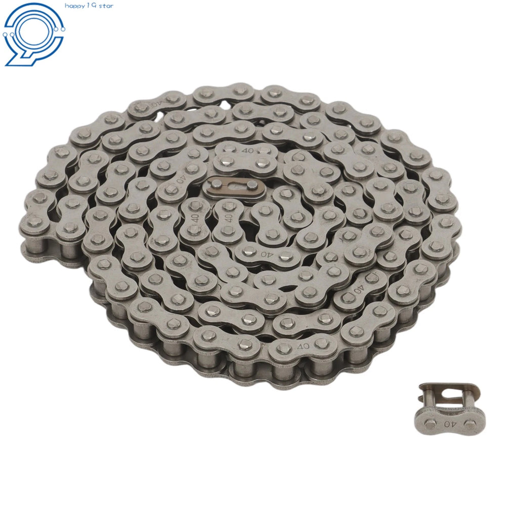 #40 Industrial Roller Chain for Various Applications (5 FT Length)