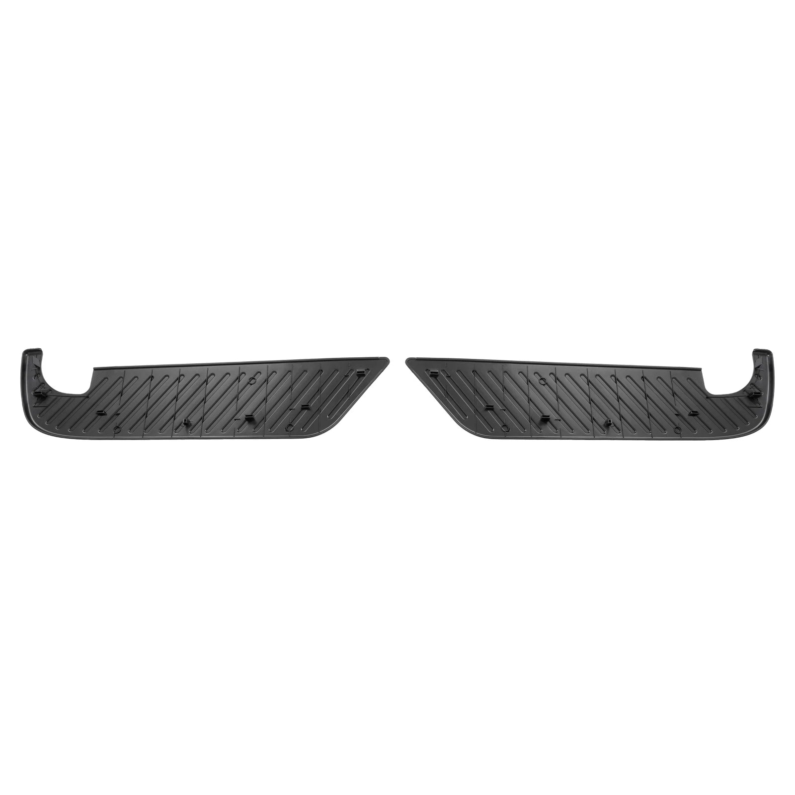 Set of 2 Black Rear Step Bumper Pad Covers for F150 F250 (1997–2004)