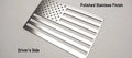 Stainless Steel American Flag Emblems Decal Stickers Set for Cars Trucks (2000–2020)