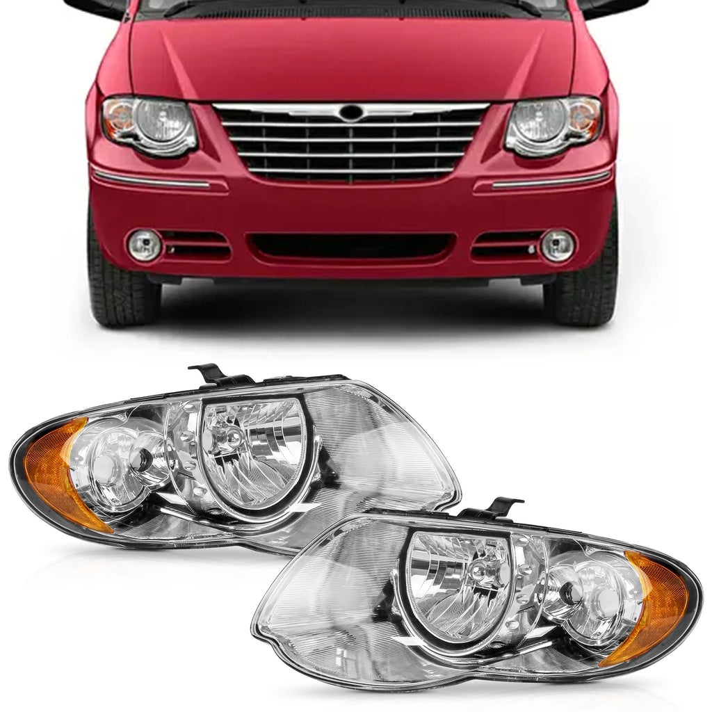 Pair Headlight Set for Chrysler Town & Country (2005–2007) 10820277