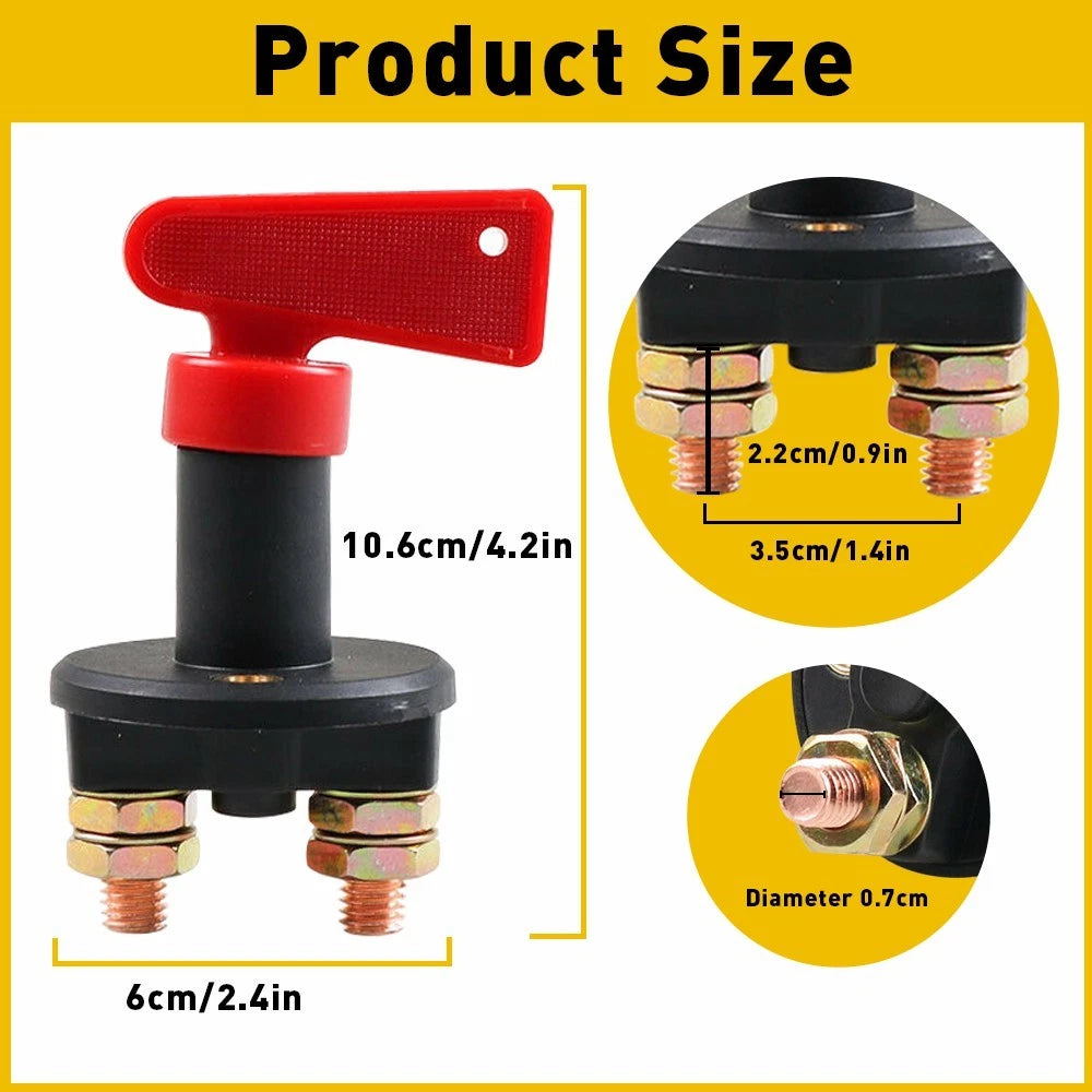 200A Battery Kill Switch Disconnect for Car Boat Marine RV (Universal)