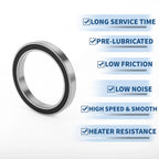 Deep Groove Ball Bearing 6811DDU for Scooter Skateboard Wheel (55x72x9mm)