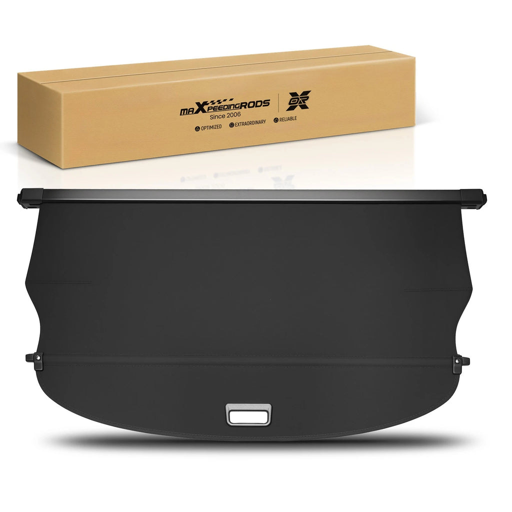 Black Canvas Cargo Cover for Nissan Rogue (2021–2025) Rear Retractable Shield