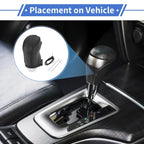 Car Gear Shift Knob Cover for Hyundai Tucson 2015-2018 Black Faux Leather