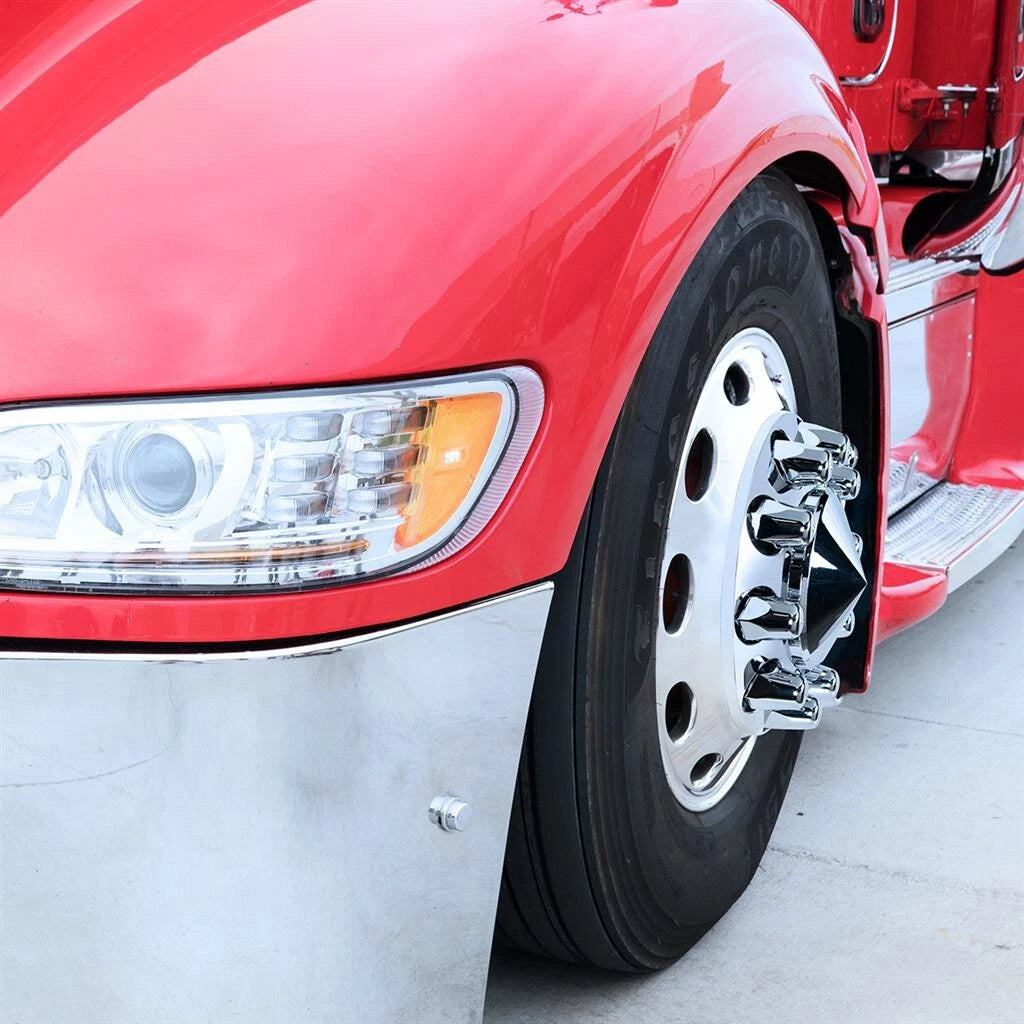 Chrome Lug Nut Covers Push-On Set for 1-1/2 Inch Wheels (2-3/4 Inch Tall)