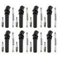 Set of 8 Platinum Spark Plugs & NGK Coil Boots for Ford E-150 E-250 (1997–2008)