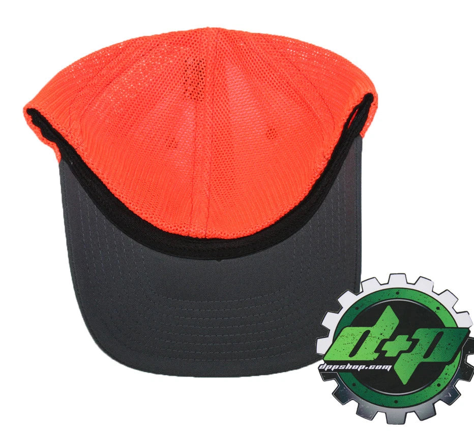 Cummins Trucker Hat for Richardson (Charcoal Gray/Orange)