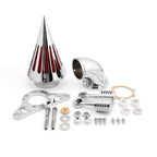 Chrome Spike Air Cleaner Intake Filter for Harley EFI Twin Cam Softail (UK)