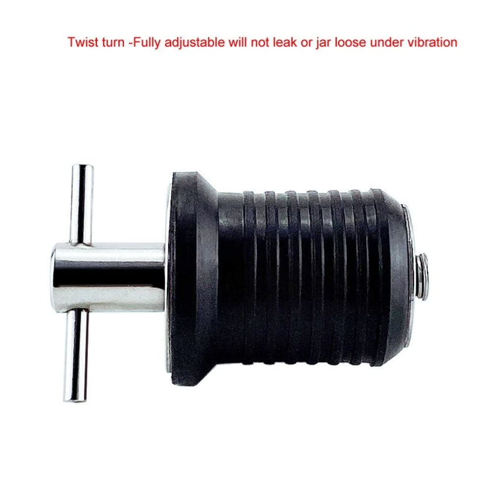 Rubber Drain T Handle Snap Fit for Marine Boats (25mm or 32mm)