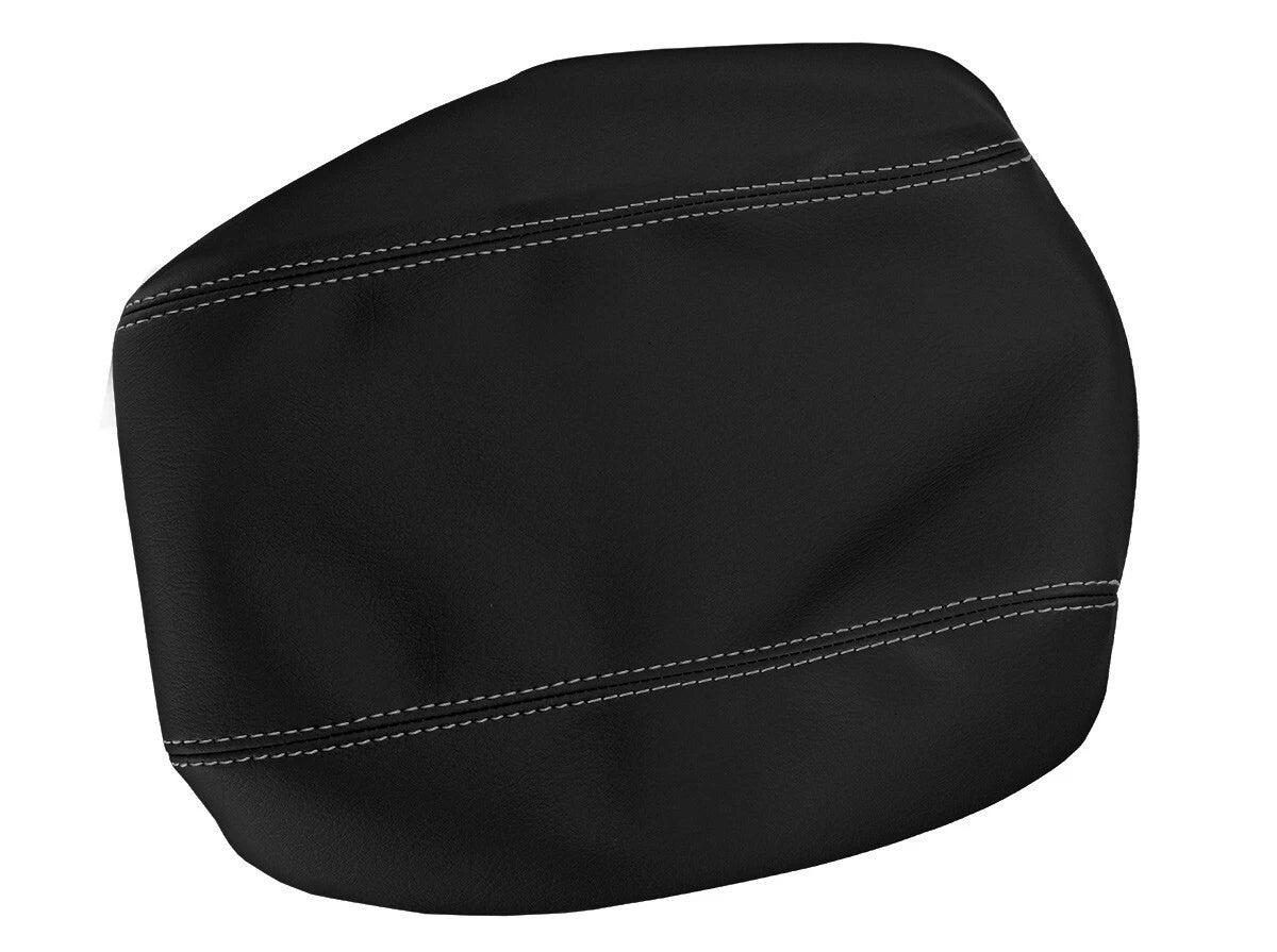 Leather Console Lid Armrest Cover for Toyota 4Runner (1996–2002) Gray Stitch