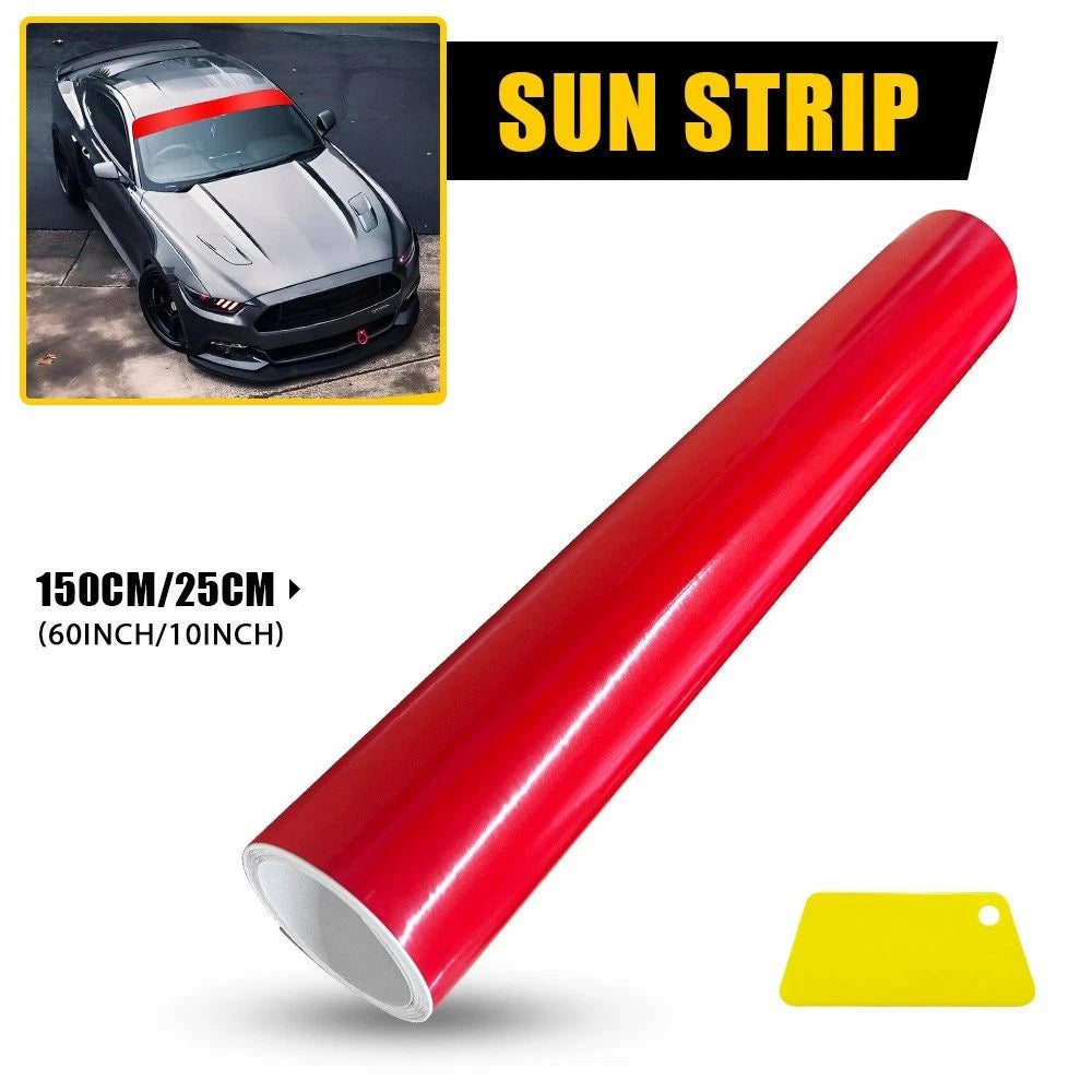 60x10'' Car Window Tint Vinyl Decal Strip for Windshield (Universal)