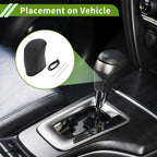 Gear Shift Knob Cover for Dodge Journey (2011–2020) Pebbled Black Faux Leather
