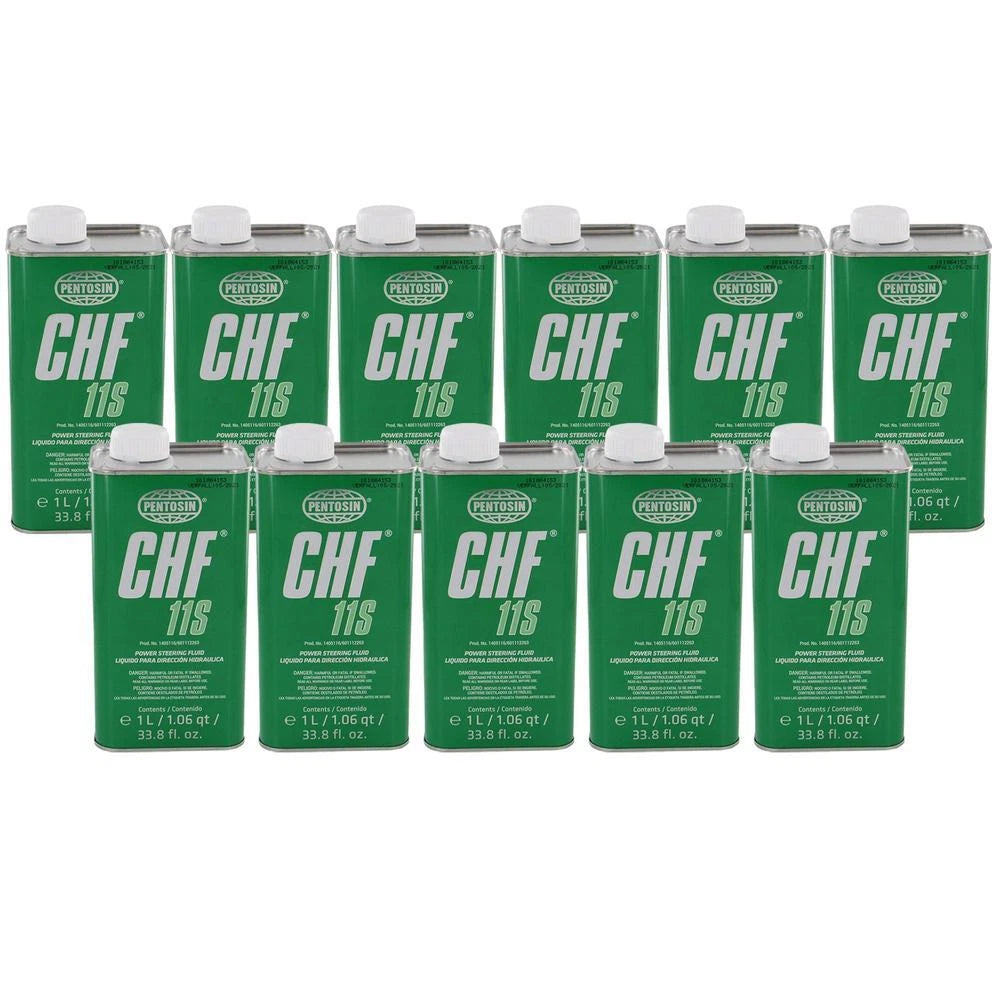 Set of 11 Pentosin CHF 11S Power Steering Hydraulic Oil for (1L)