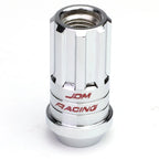 Set of 16 Steel Chrome Lug Nuts + Key M12x1.25 for Open-End Rims