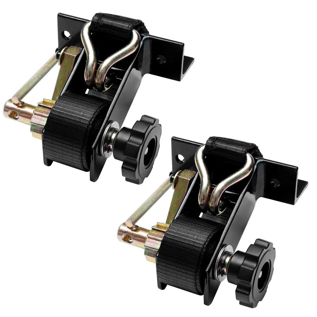 Ladder Rack Ratchet Straps w/ J-Hook 1.5"W x 7.5'L for Square Tube Mount