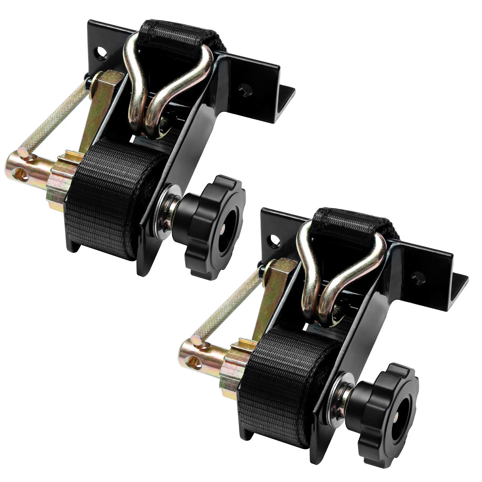 Ladder Rack Ratchet Straps w/ J-Hook 1.5"W x 7.5'L for Square Tube Mount