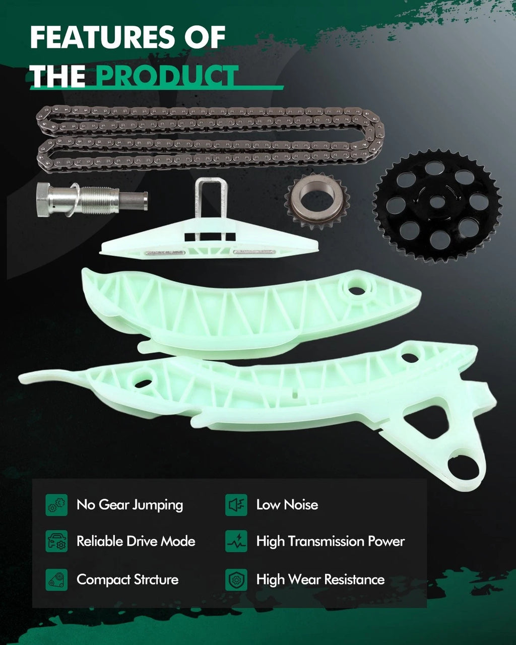 Timing Chain Kit for Mini Cooper L4 Gas 1.6L (2007–2010) N14B16A