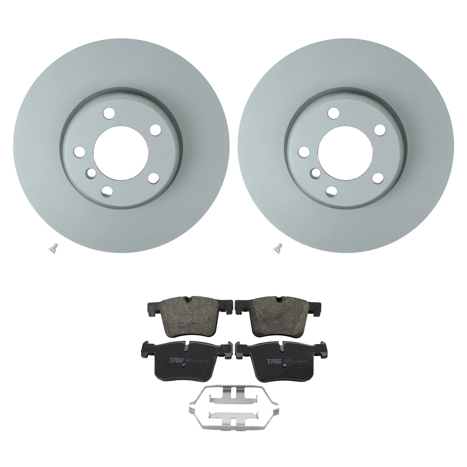 Hella Front Rotors & TRW Pro Low-Met Disc Brake Pads Kit for BMW F30 F33 (2012–2019)