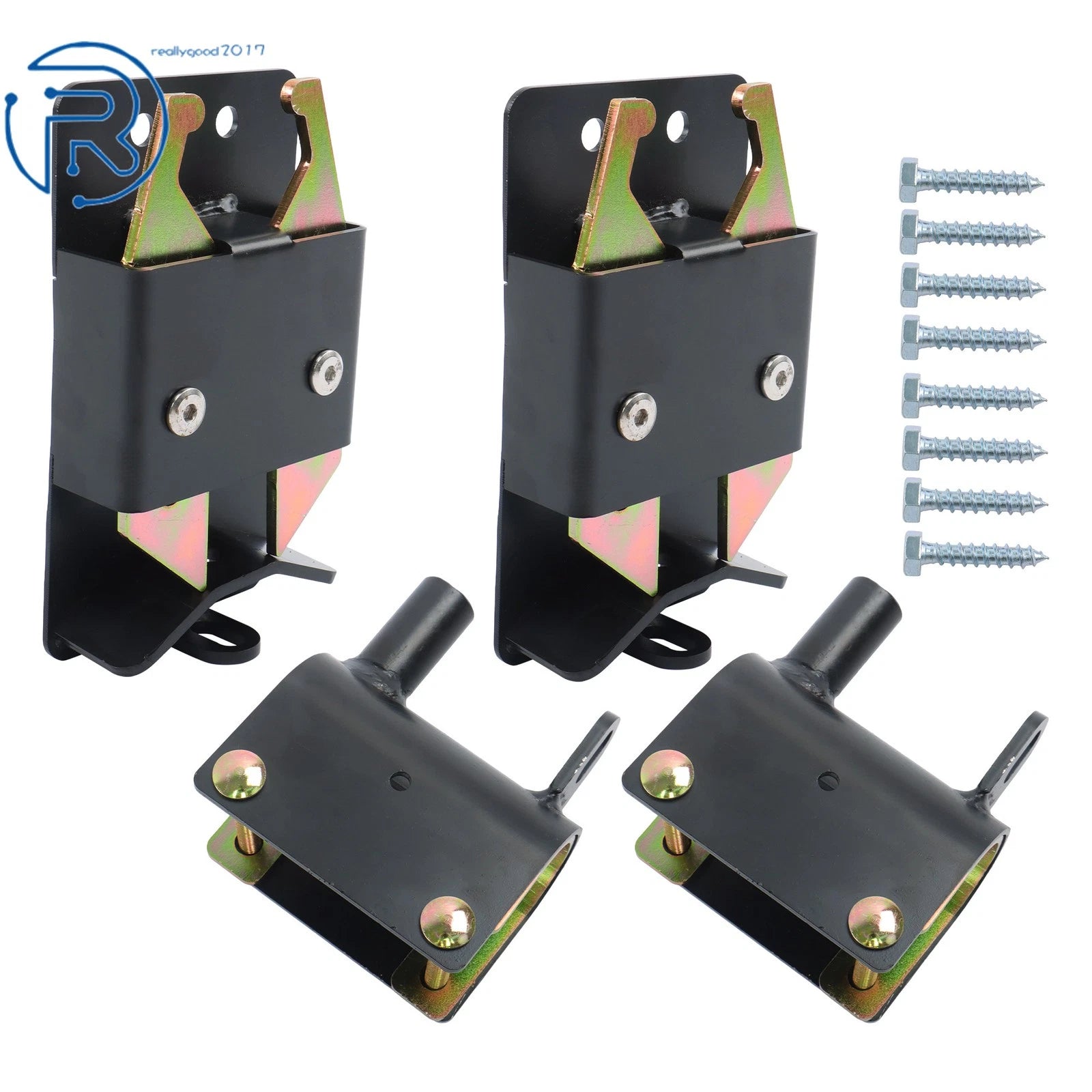2X Heavy Duty 2 Way Farm Gate Latch for 2"–2 3/4" Post